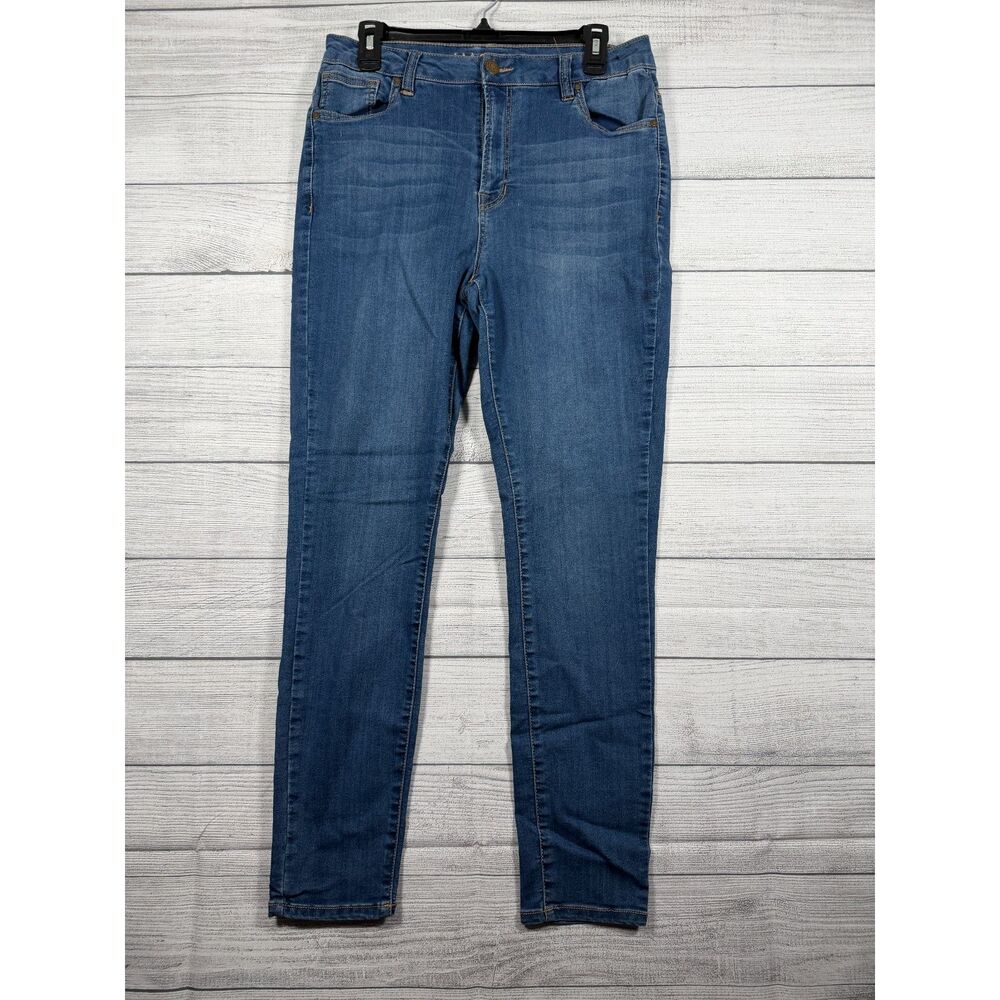 Massini Women’s Size 12 Blue Stretch Skinny Jeans Medium Wash Denim 4129